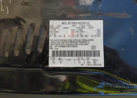 2009 Ford Ranger Sport/Xlt из США, поврежденный, VIN 1FTYR44E79PA19672